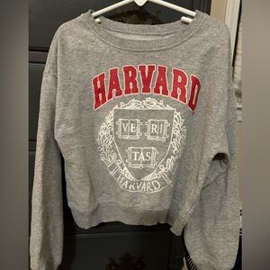 Harvard sweatshirt, cropped